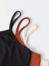 Ladies' Solid Color Cami Top And Shorts Set